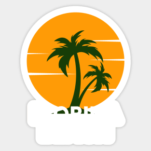 Florida Beach sunset Sticker